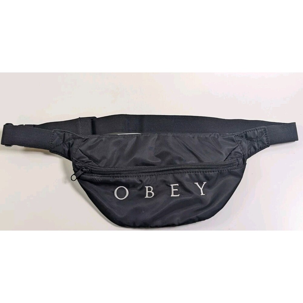Obey - Dropout Waistpack Black Adjustable Strap Small Size Light Weight  Bag